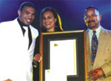 Left to right: Bryan Habana, Cheryl Thomas