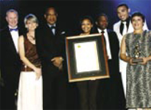 Left to right: Sean Flanagan Arianne Milton, Sydney Matlhaku, Melissa Pietersen, Moss Moshishi, Bryan Habana and Connie Esau