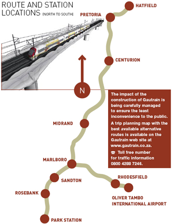 Route and Station Locations