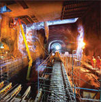 Underground at the Sandton Station - July 2009 
